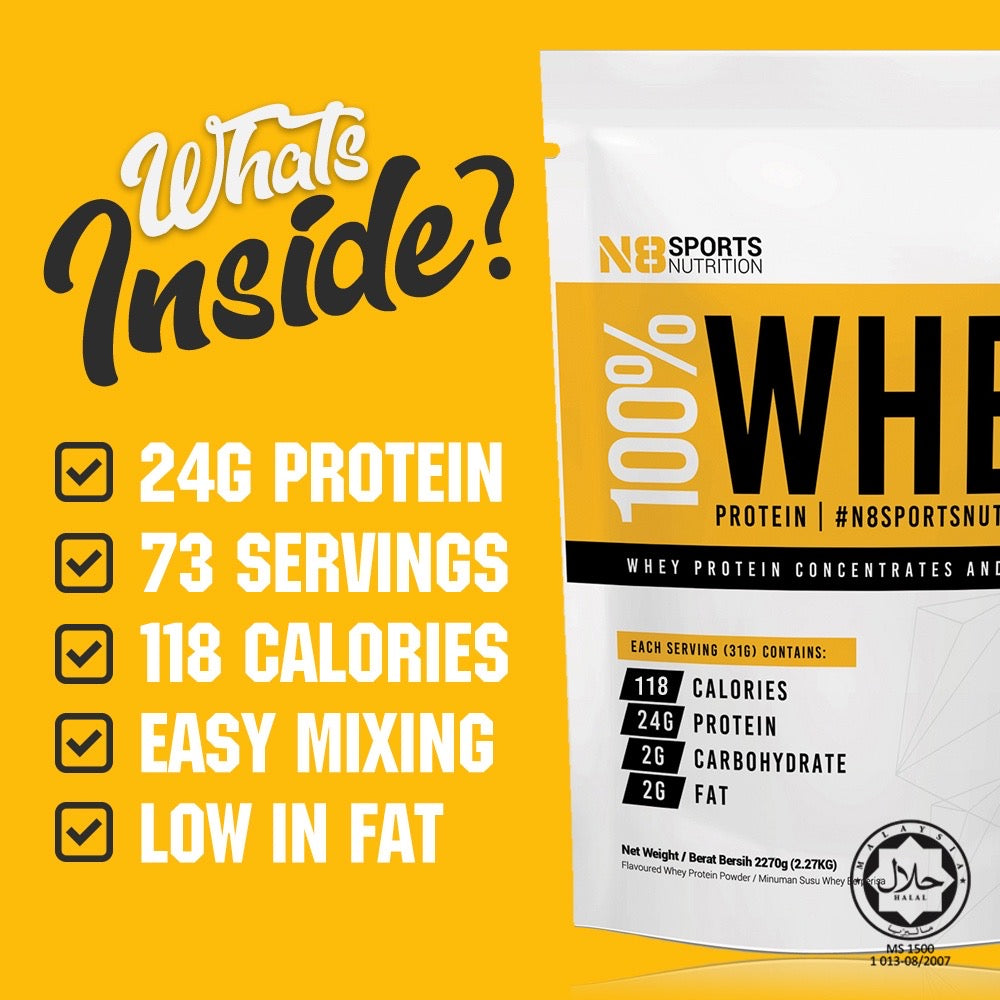 N8 100% Whey Protein (5lbs)