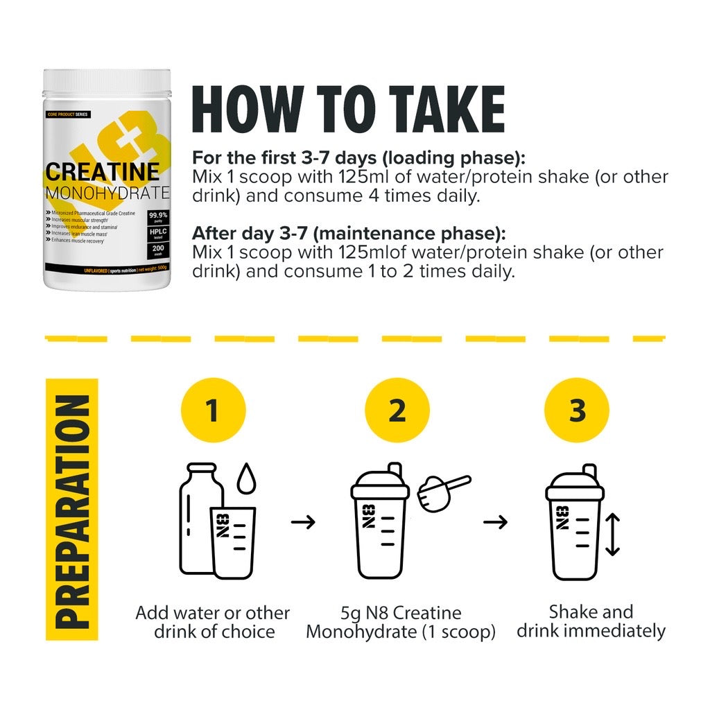 N8 CREATINE MONOHYDRATE (500g)