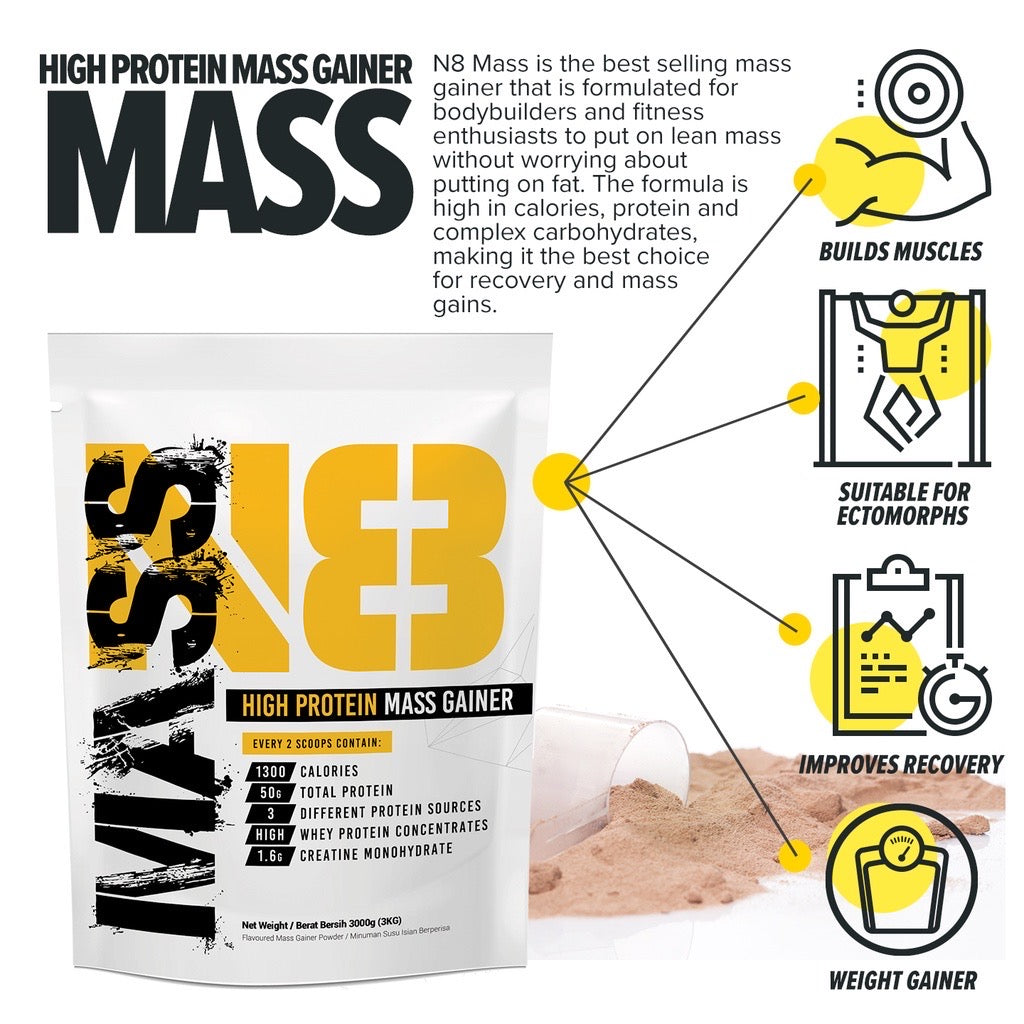 N8 Mass Gainer (3kg)