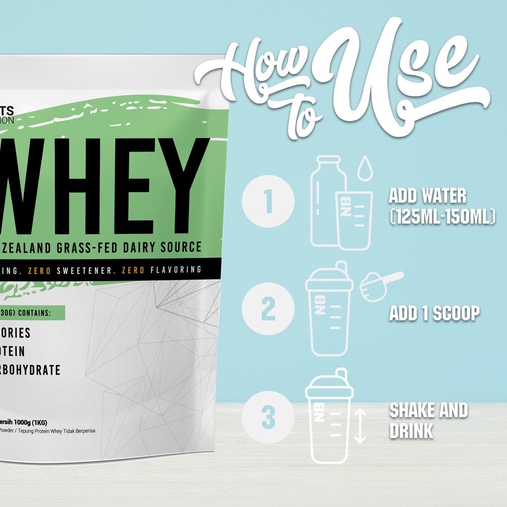 N8 Natural Whey Protein (500g)