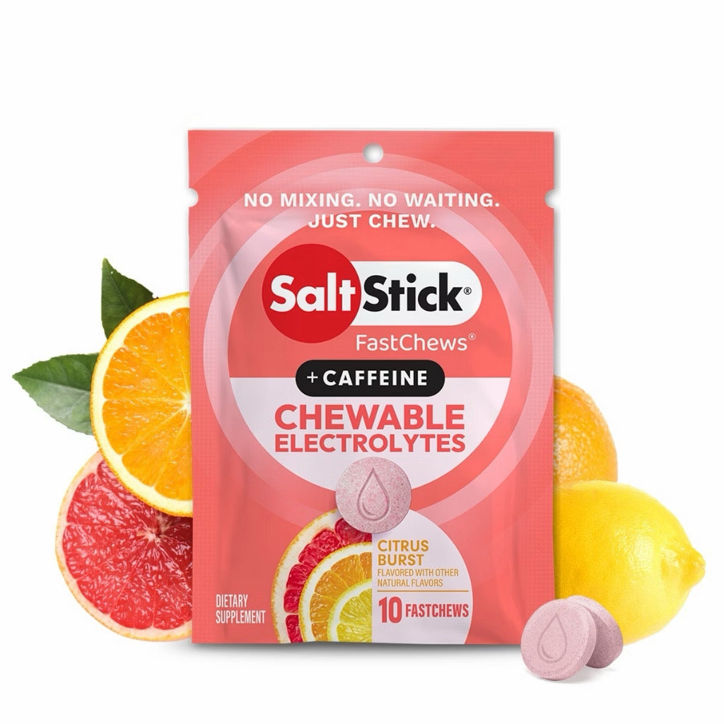 SaltStick FastChews Citrus Burst with Caffeine 10 tablets pack