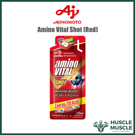 Ajinomoto Amino Vital SHOT – RED (1 x 45g Pouch) | Energy Jelly for Sports