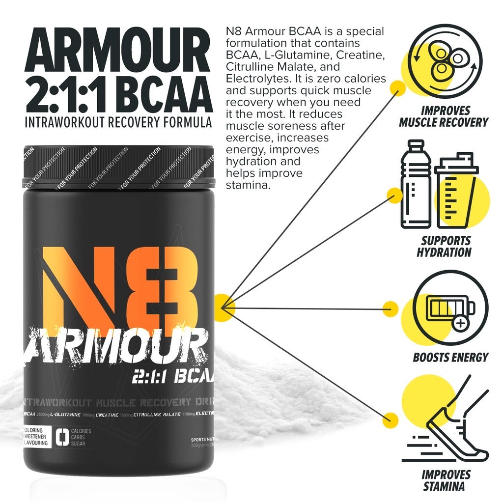 N8 ARMOUR 2:1:1 BCAA (330g)