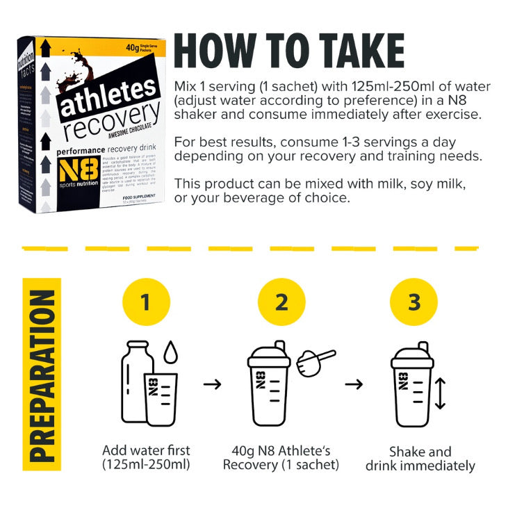 N8 Athletes Recovery 40g