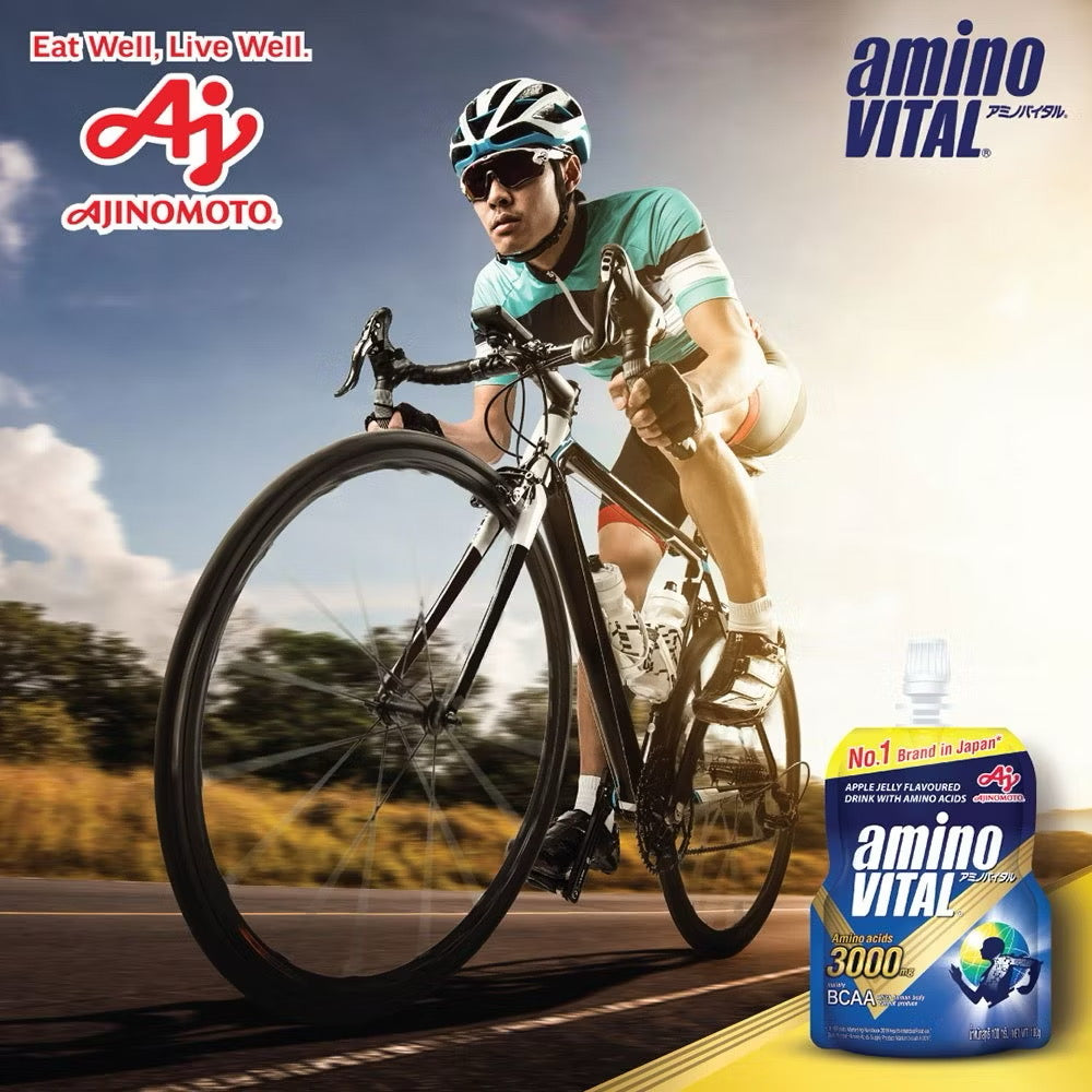 AJINOMOTO Amino Vital Blue – BCAA Sport Jelly Drink (1 x 100g Pouch)